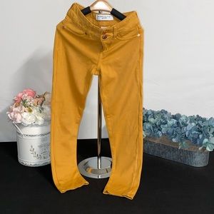 Jeggings for girls size 10, caramel color.